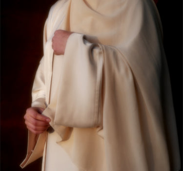 CRÈME OVERSIZED OPEN ABAYA